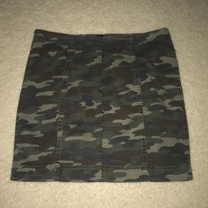 Free People camo skirt